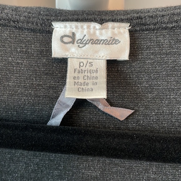 Dynamite fitted ruched dress, black, size S - Picture 3 of 5